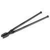 VEVOR Blacksmith Tongs, 18' Wolf Jaw Tongs, Carbon Steel Forge Tongs with A3 Steel Rivets, for Horseshoes, Curved Shapes, Block Forgings
