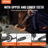 VEVOR Blacksmith Tongs, 18' Wolf Jaw Tongs, Carbon Steel Forge Tongs with A3 Steel Rivets, for Horseshoes, Curved Shapes, Block Forgings