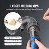 VEVOR Plastic Welding Kit, 100W Plastic Welder Soldering Iron Gun, Car Bumper Repair Kit with 2 Welding Tips, 1 Soldering Tip