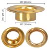 1000pc #4 Brass Grommets