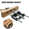 VEVOR Wood Vise 9 Inch Woodworking Vise, Heavy-Duty Steel and Cast Iron Workbench Vise, Easy-to-operate Front Vise
