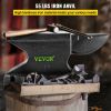 VEVOR Cast Iron Anvil, 55 Lbs(25kg) Single Horn Anvil with 8.6 x 4.1 inch Countertop and Stable Base, High Hardness Rugged Round Horn Anvil Blacksmith