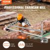 VEVOR Chainsaw Mill, Portable Sawmill 14"-48" Guide Bar, Galvanized Steel Chainsaw Planking Mill with 0.2"-11.81" Cutting Thickness