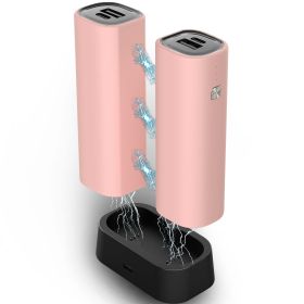 Hand Warmers Rechargeable 2 Pack, 10000 mAh Electric Hand Warmer,360°Surround Heat Magnetic Electric Handwarmer (Color: pink)